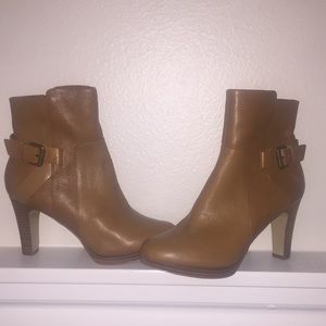 Tan booties